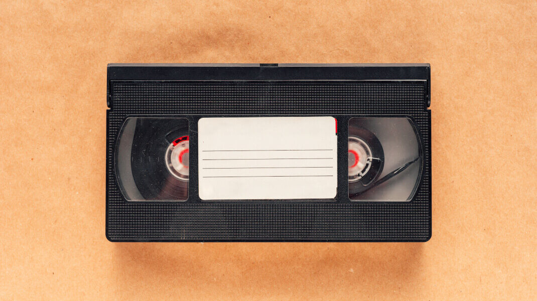 kaseta z filmem z lat 80
